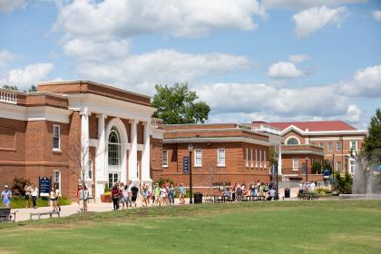 View of Brock Hall across Brock Commons