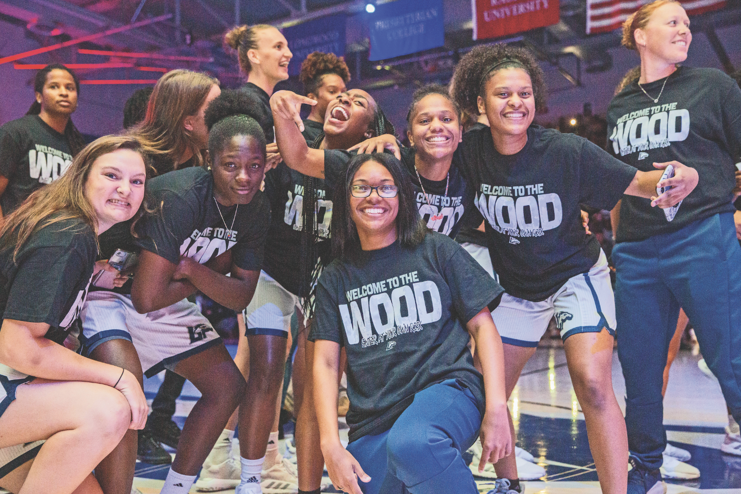 Members of the women’s basketball team