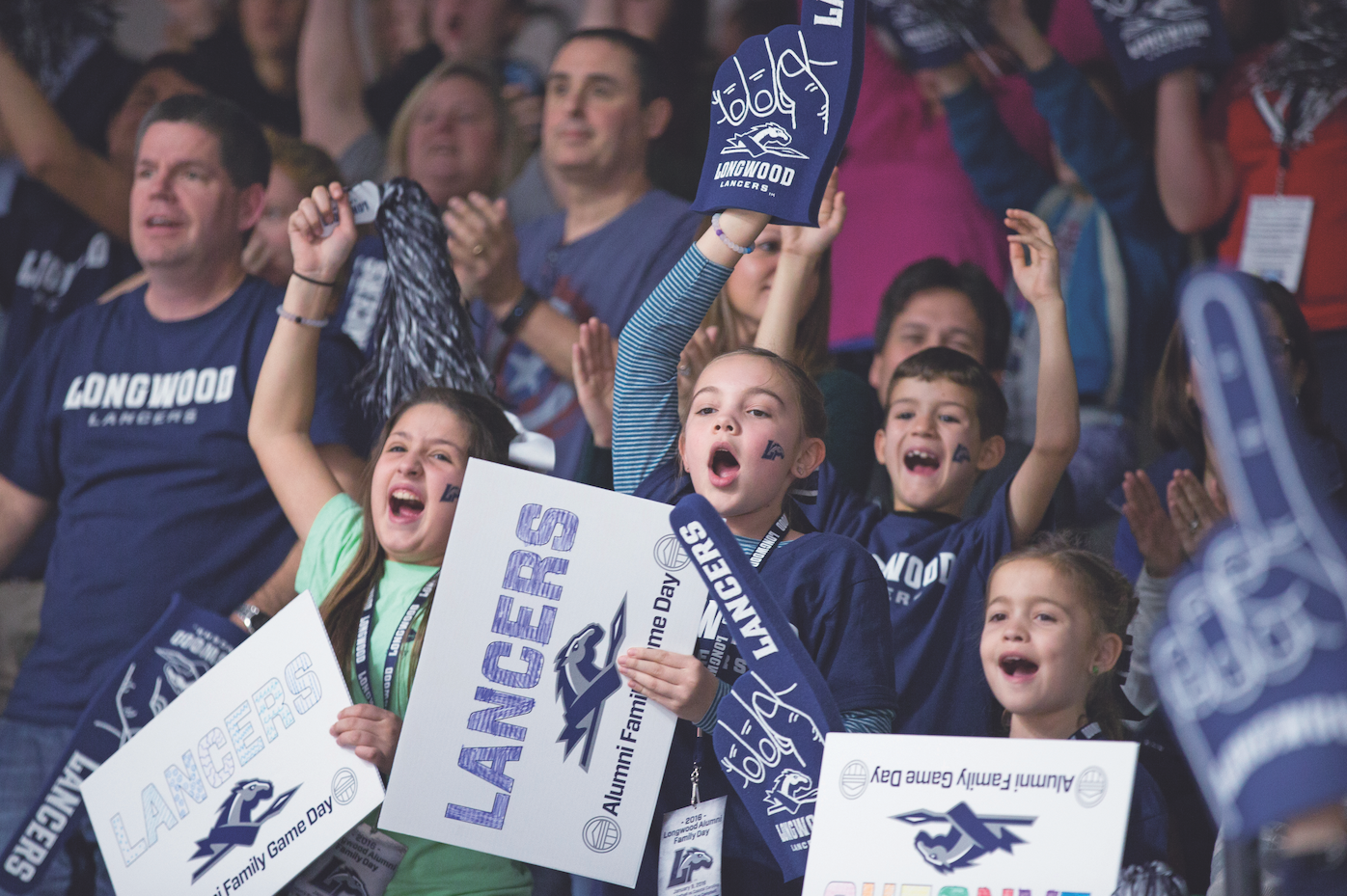 Kids cheering