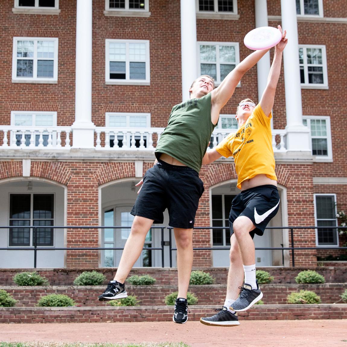 While academics are important, so is socializing with friends. Generations of Longwood students have used Wheeler Mall as a top spot for campus recreation.