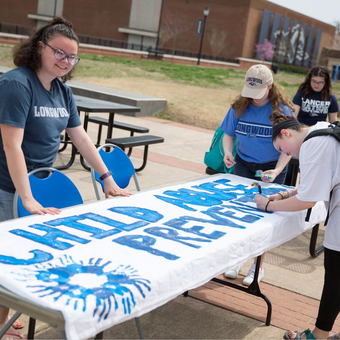 Each year our students spend more than 58,000 hours volunteering. It&rsquo;s common most days to see students representing some of the more than 175 clubs and organizations on campus rallying for a cause they are passionate about. Getting involved and taking a leadership role on campus is one hallmark of the Longwood experience. 