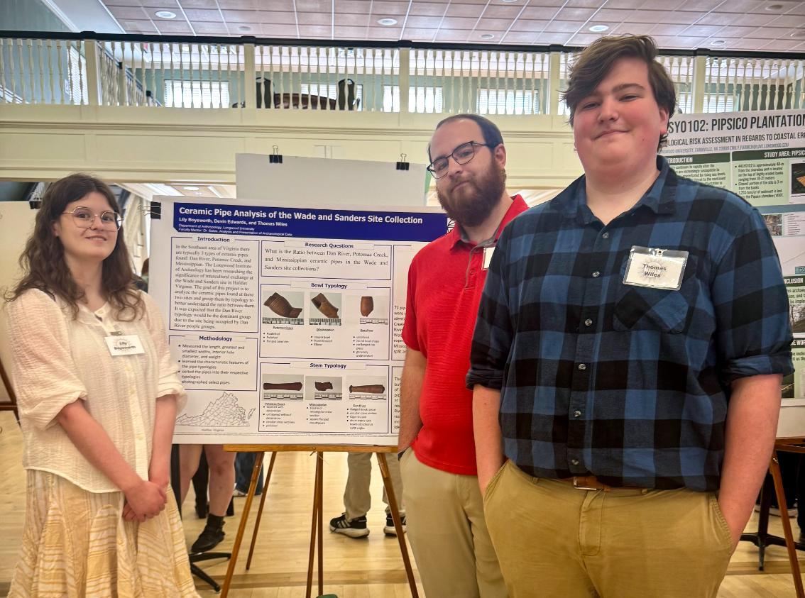 Lily Boysworth ’25, Devin Edwards ’25 and Thomas Wiles ’25