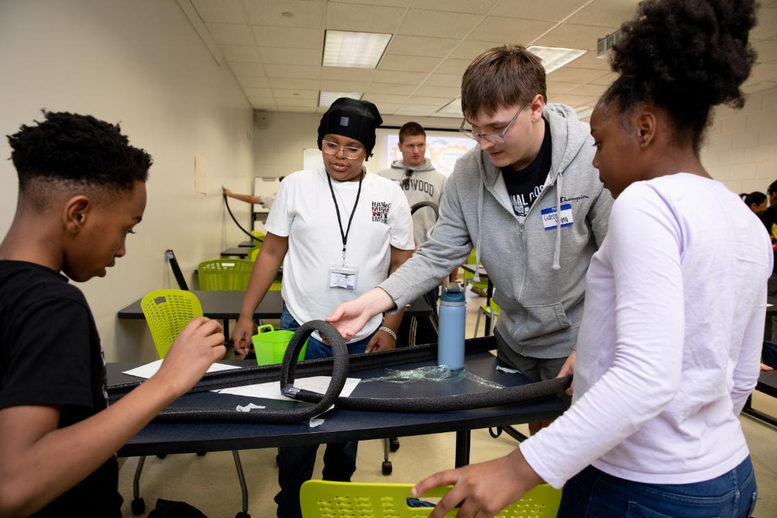 Future teacher and Call Me MiSTER student tests the viability of student project during Lancer for a Day